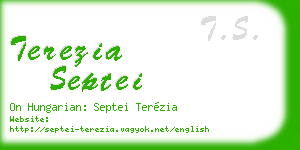 terezia septei business card