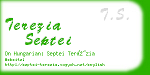 terezia septei business card